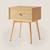 Table de nuit moderne mid-century Silk & Snow