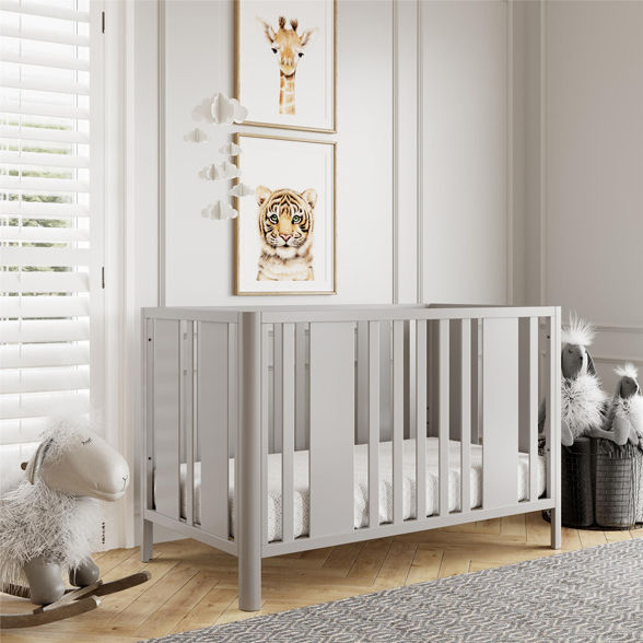 Lit pour bébé 3 en 1 Crawford Curved Post de Little Seeds Lit pour bébé 3 en 1 Crawford Curved Post de Little Seeds