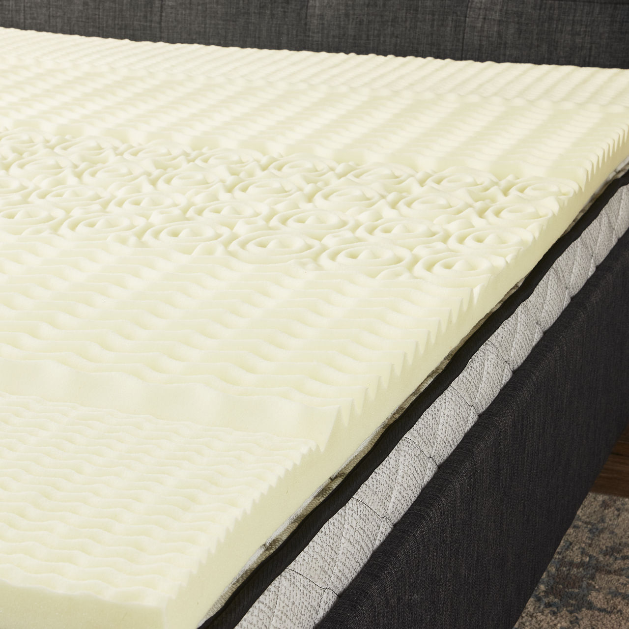 Surmatelas en mousse mémoire à cinq zones Surmatelas en mousse mémoire à cinq zones