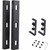 StarTech.com Under Desk Cable Management Tray, Length Adjustable, Clamp-On Installation, No Drilling Required, Black