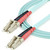 StarTech.com 1m (3ft) LC/UPC to LC/UPC OM3 Multimode Fiber Optic Cable, Full Duplex 50/125&micro;m Zipcord, 100G, LSZH Fiber Jumper Cord