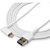 StarTech.com 2m USB A to Lightning Cable iPhone iPad Durable Right Angled 90 Degree White Charger Cord w/Aramid Fiber Apple MFI Certified