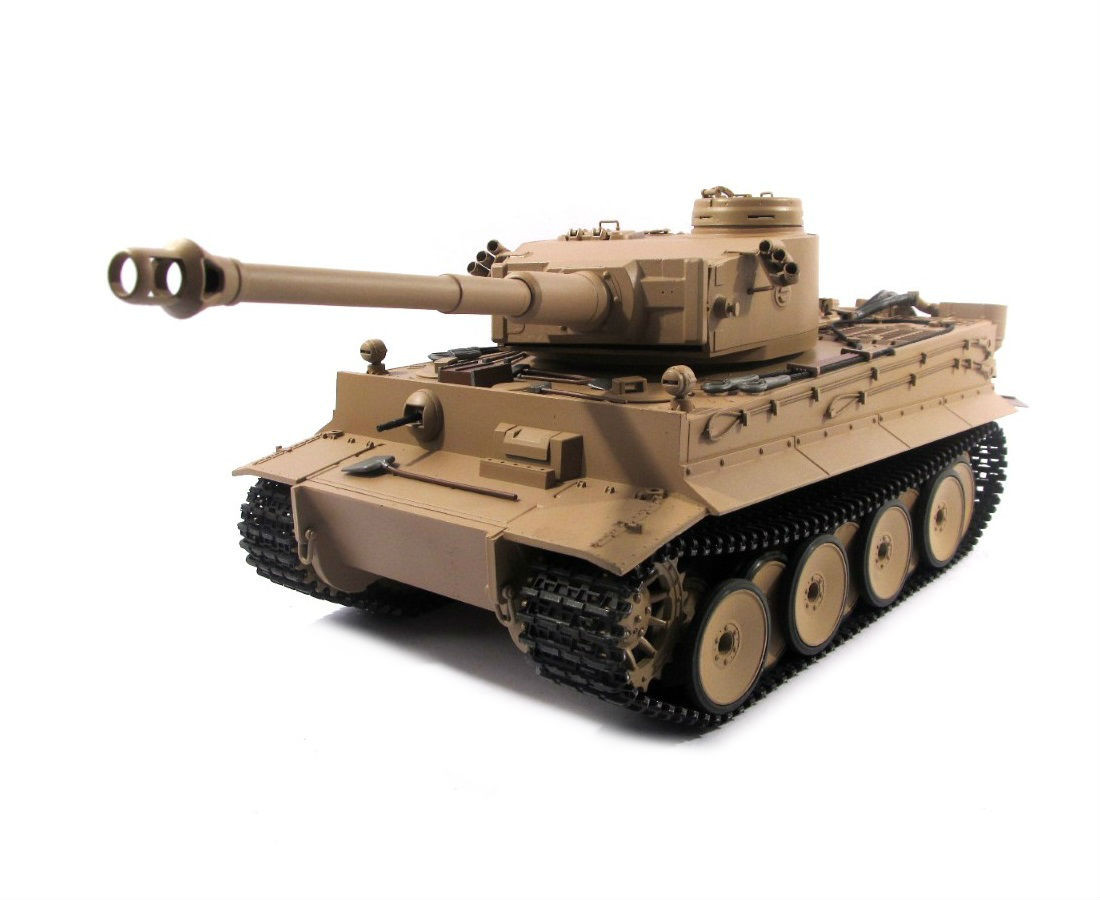1/16 Mato German Tiger I RC Tank Infrared 2.4GHz 100% Metal Desert