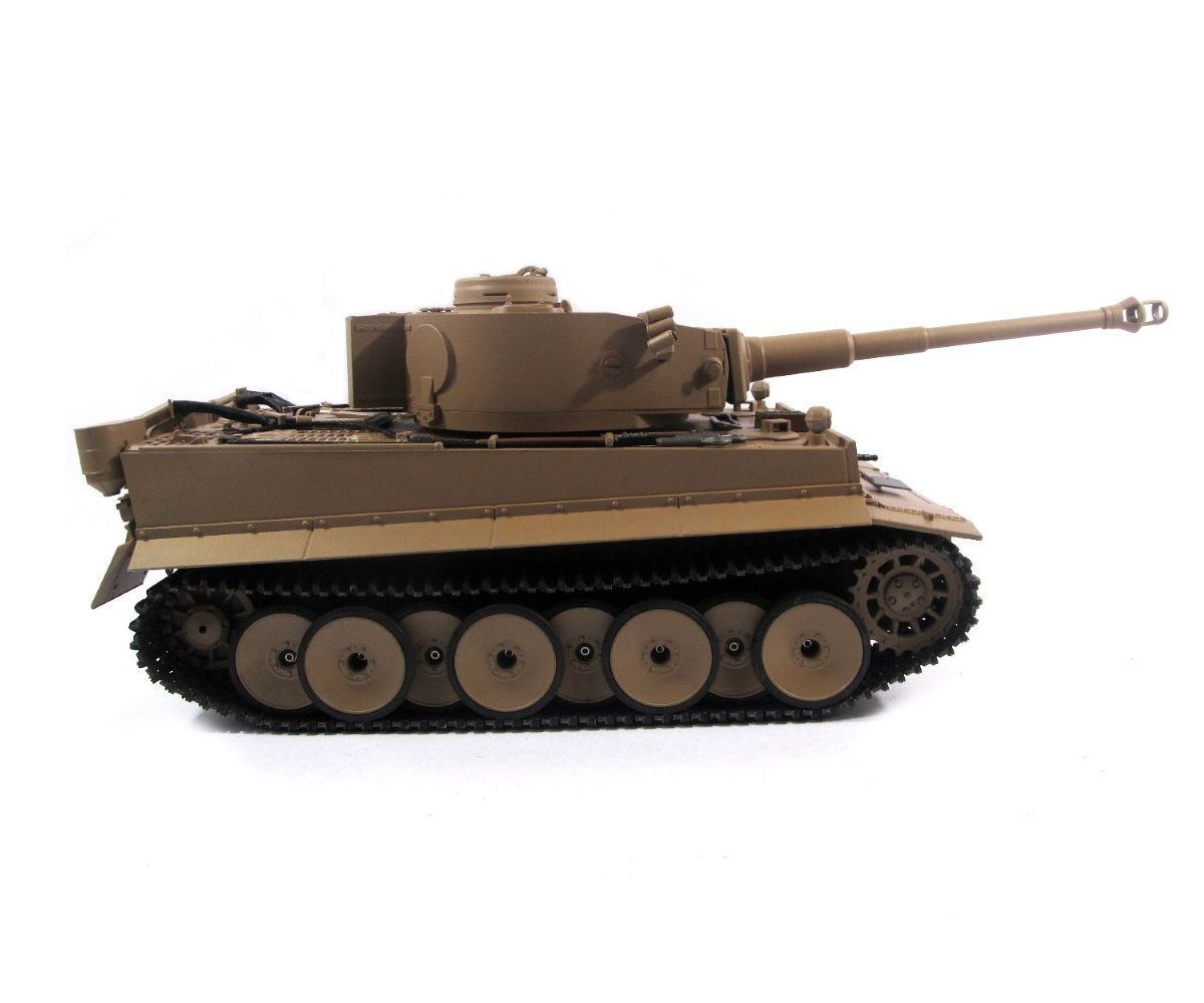 1/16 Mato German Tiger I RC Tank Infrared 2.4GHz 100% Metal Desert