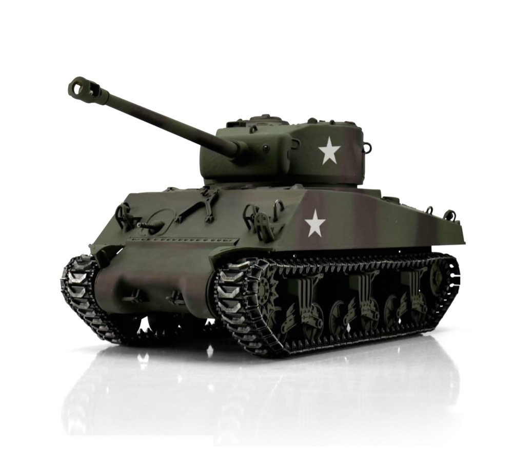1/16 Torro Sherman M4A3 76mm RC Tank 2.4GHz Infrared Metal Edition