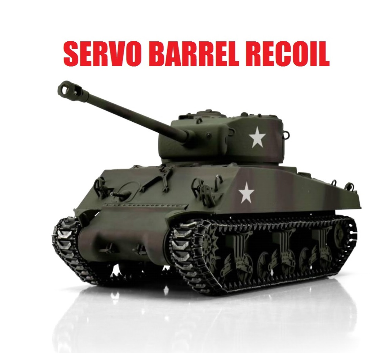 1/16 Torro Sherman M4A3 76mm RC Tank 2.4GHz Infrared Metal