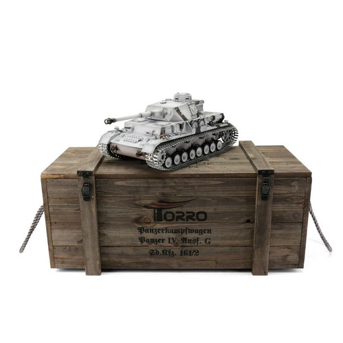 1/16 Torro German Panzer IV RC Tank 2.4GHz Infrared Metal Edition PRO Winter 