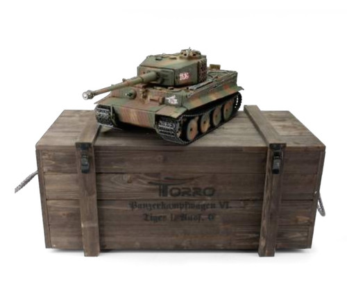 1/16 Torro Tiger I Mid RC Tank 2.4G IR Metal Edition PRO Camo Smoke Barrel
