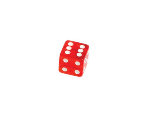 Red Translucent Dice 100 pcs