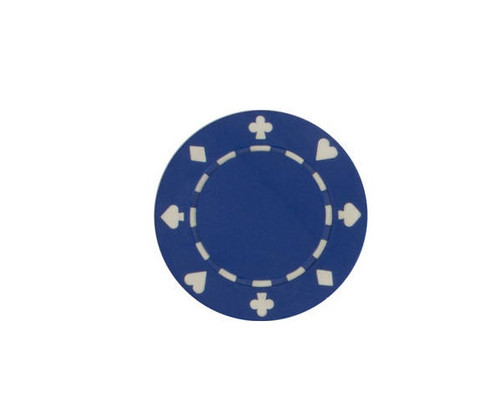 Blue Poker Design 11.5G Poker Chips 25 pcs