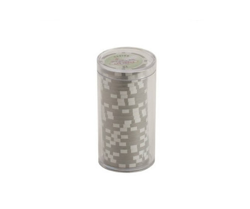 White $1 Las Vegas 11.5G Poker Chips 25 pcs with Tube