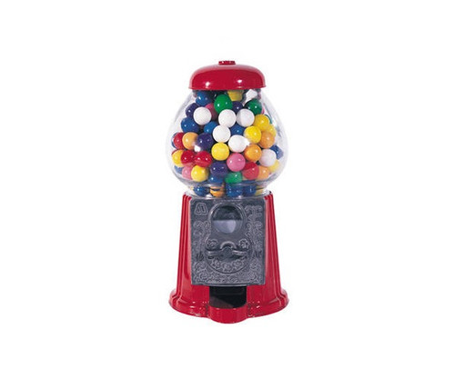 9" Classic Red Gumball Machine