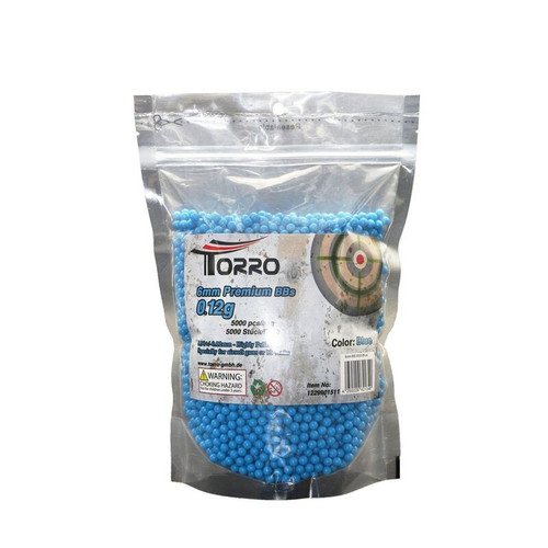 Torro Premium 6mm BBs 0.12g 5000 Pcs Specially for RC Tank Airsoft Blue