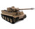 1/16 Mato German Tiger I RC Tank Infrared 2.4GHz 100% Metal Desert with Aluminum Carrying Case