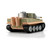 1/16 Torro Tiger I Late Version RC Tank 2.4GHz Airsoft Metal Edition Unpainted