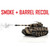 1/16 Torro Tiger I Late RC Tank 2.4G IR Metal Edition PRO Desert Smoke Barrel