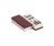 Burgundy & White Color Mah Jong Tiles with Pink Aluminum Case & Pusher