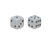 24mm White Dice 50 pcs