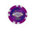 Magnetic Purple $500 Las Vegas 11.5G Poker Chips 25 pcs