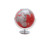 12" Red Globe With Silver Base