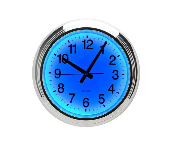 Blue LED Wall Clock Zandatoys