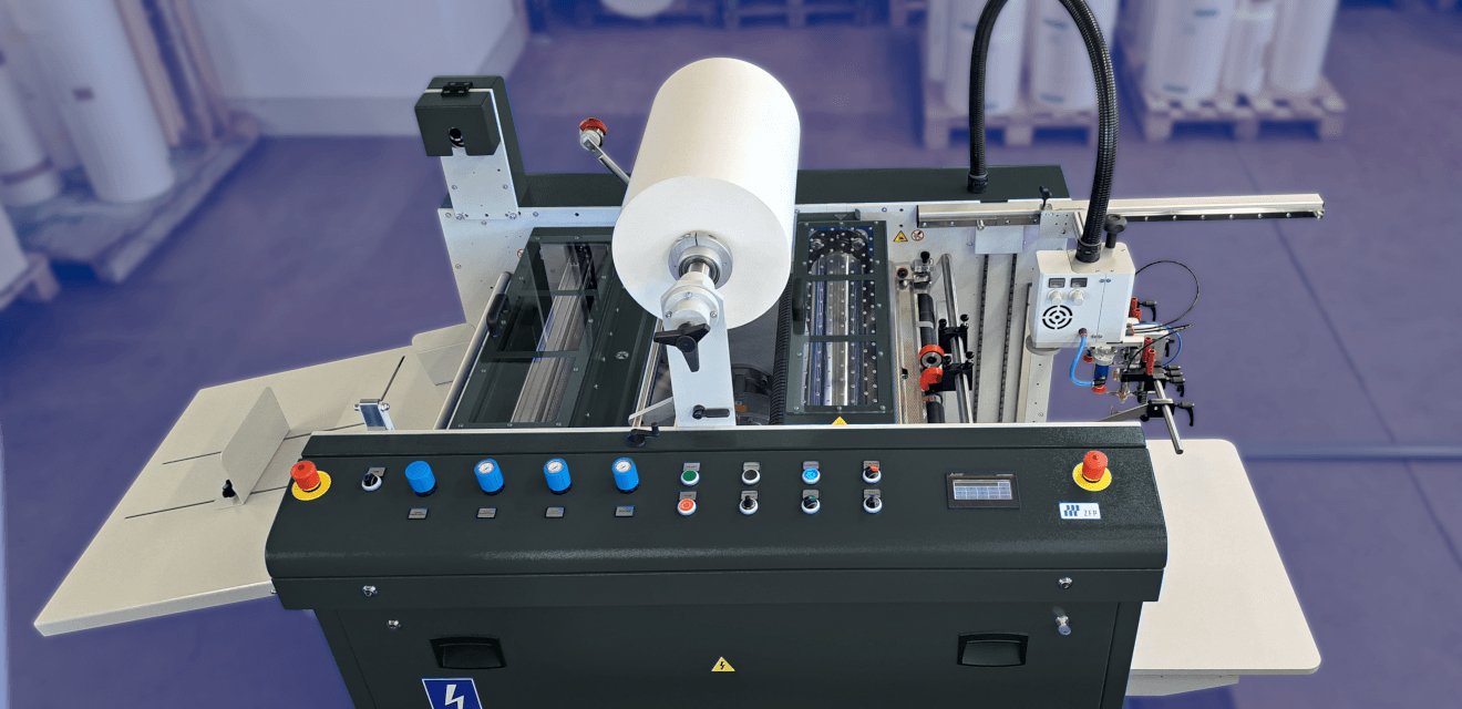 ZFP L200 FK automatic laminating line with flying knife separation