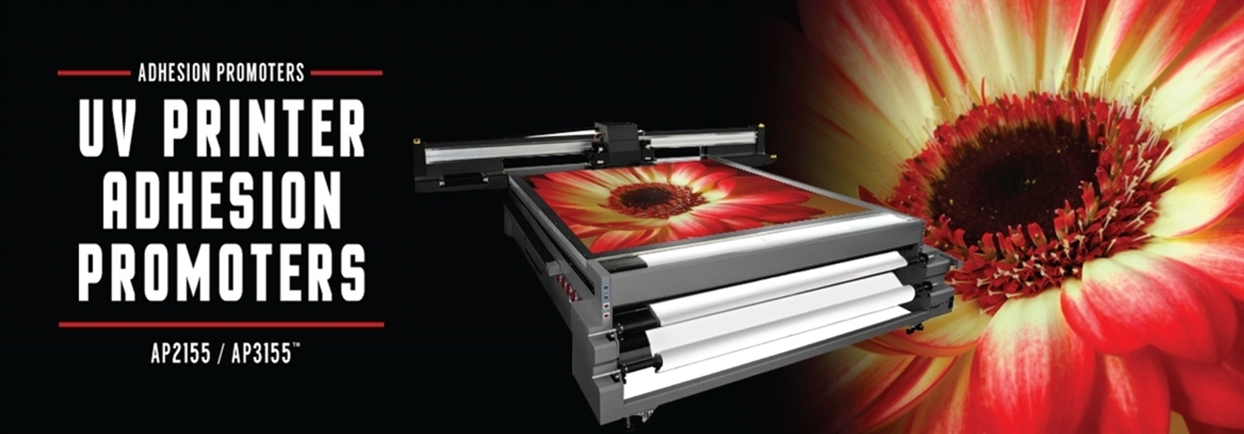 UV Adhesion Promoters For Use With UV & LED Inkjet Flatbed Printers