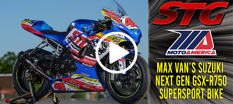 Max Van's Suzuki GSX-R750 Next Gen MotoAmerica SuperSport Bike Review Image representing Max Van's Suzuki GSX-R750 Next Gen MotoAmerica SuperSport Bike Review