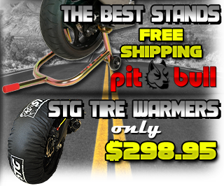 Pit Bull - Fully Adjustable Rear, Motorcycle Rear Stand - Spooled