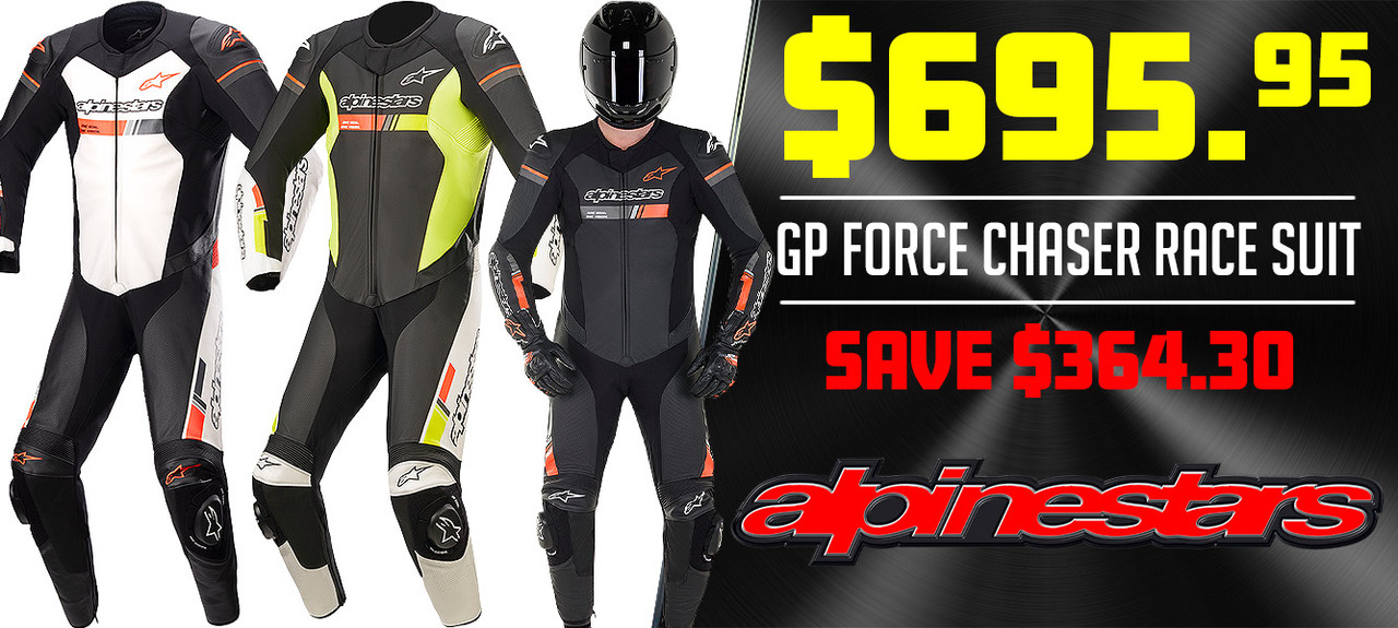 Alpinestars GP Force Chaser One Piece Leather Race Suit Big Savings