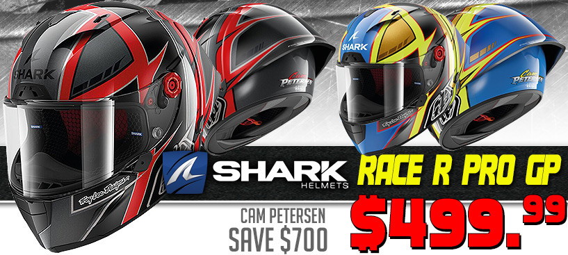 Shark Race-R Pro Carbon GP Cam Petersen Replica Helmet Save $700