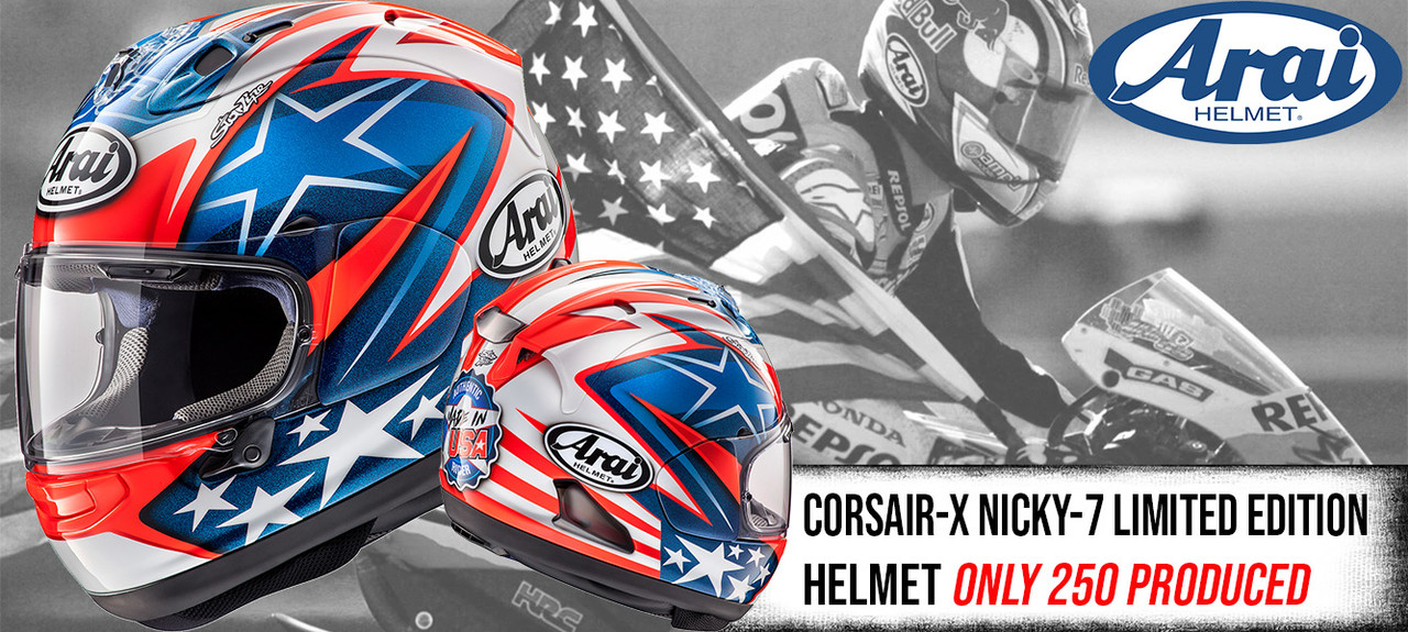 Arai Corsair-X Nicky-7 Limited Edition Helmet only 250 Produced