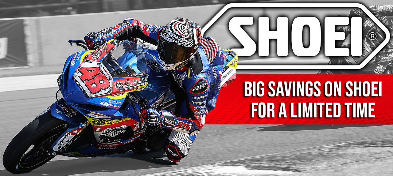 Save Big on Select Shoei Helmets