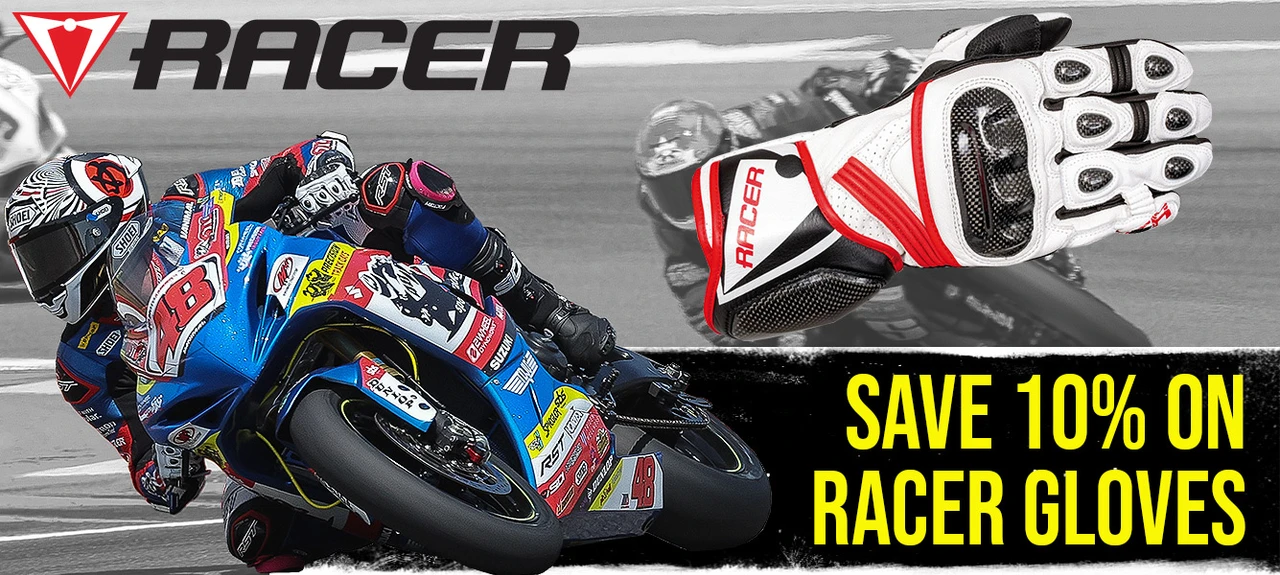 Save 10% on Racer Gloves