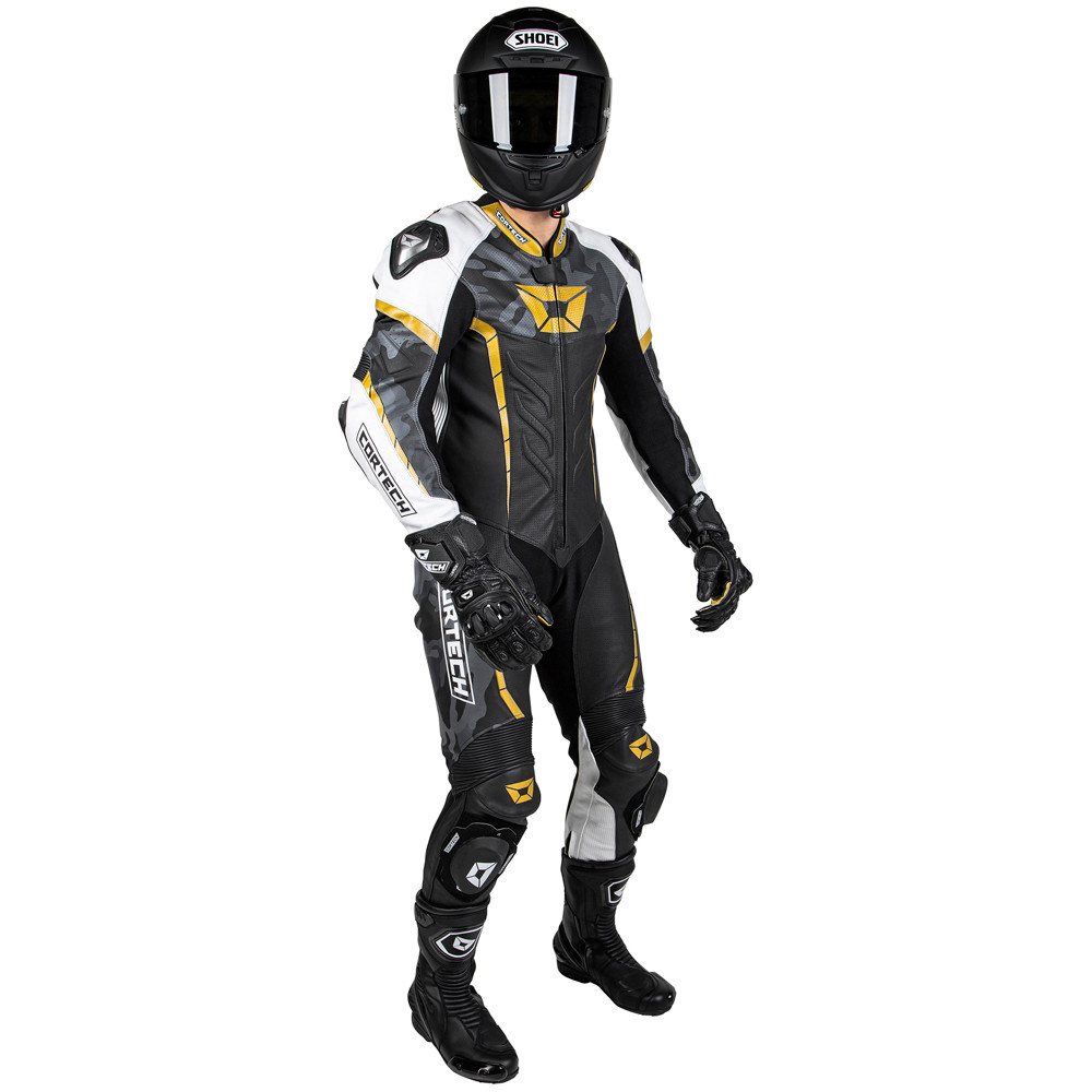 Cortech Apex V1 One Piece Leather Race Suit - Sportbike Track Gear