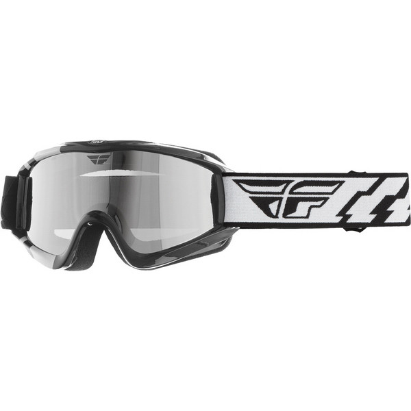 Fly Racing Focus Snow Goggle Black W/Chrome Smoke Dual Lens Sportbike
