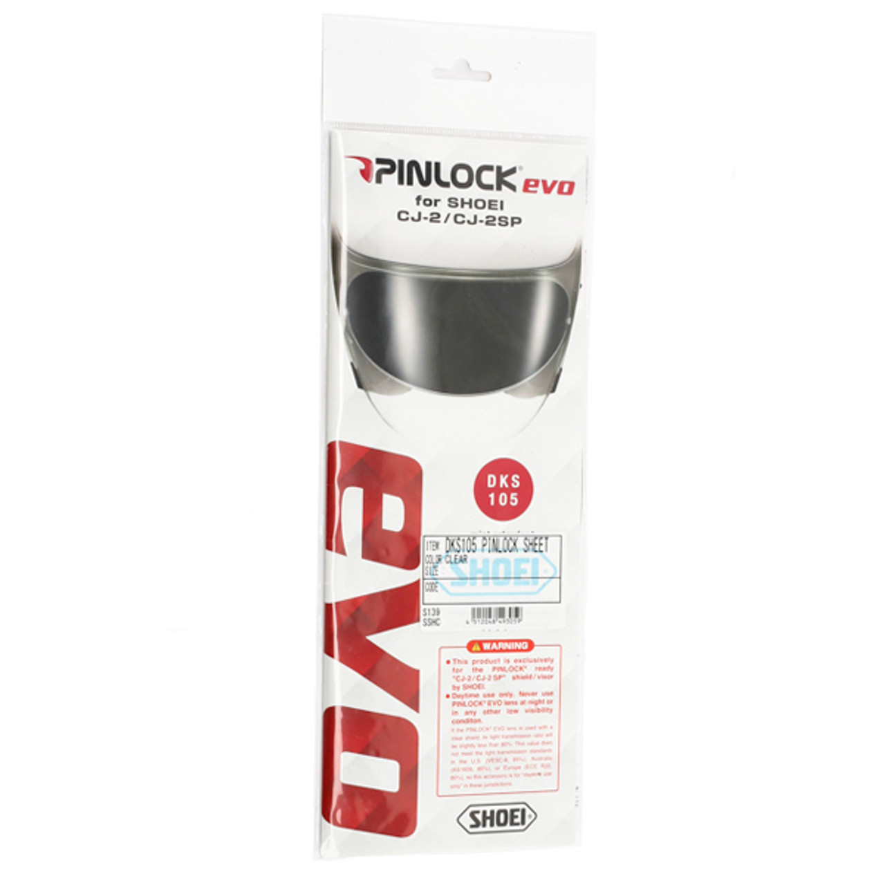 Shoei CJ-2/CJ-2SP Pinlock EVO Lens Insert - Sportbike Track Gear