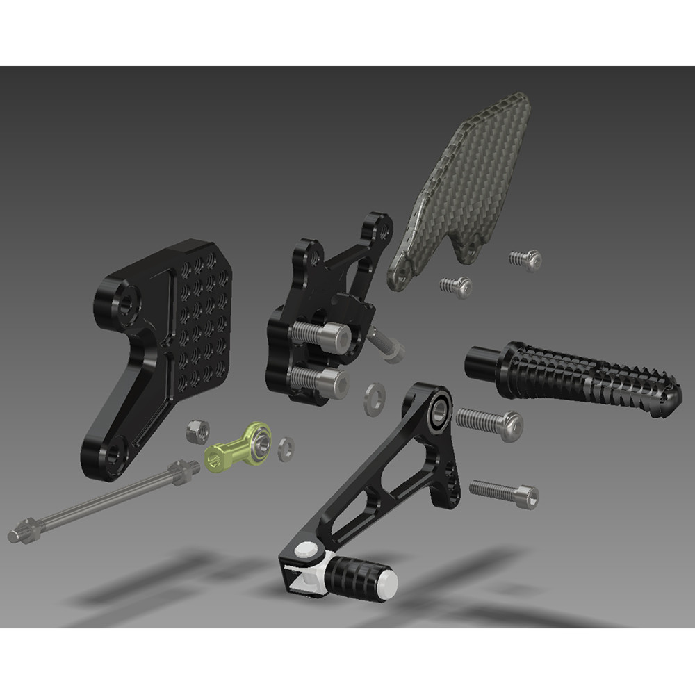 Attack Performance Yamaha R3 20152021 Rearsets