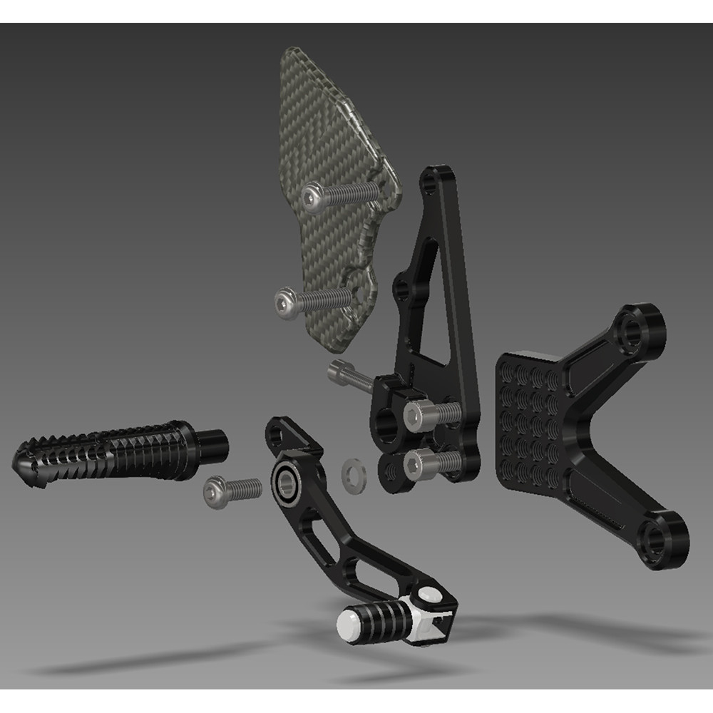 Attack Performance Kawasaki ZX6R 20132023 Rearsets