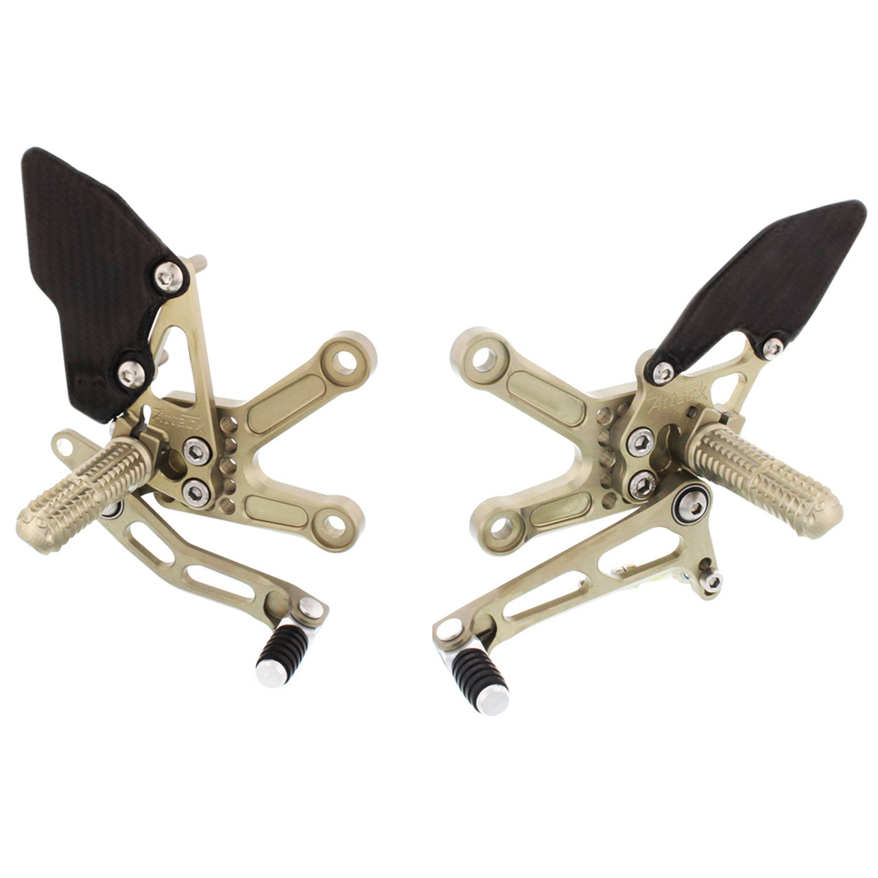 Attack Performance Kawasaki ZX10R 1115 Rearsets Sportbike Track Gear