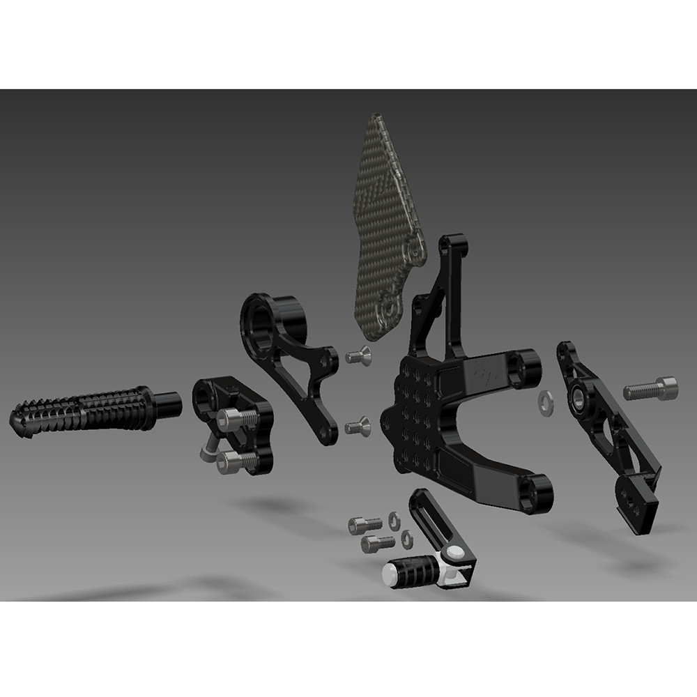 Attack Performance Triumph Daytona 675 1316 Rearsets Sportbike Track Gear