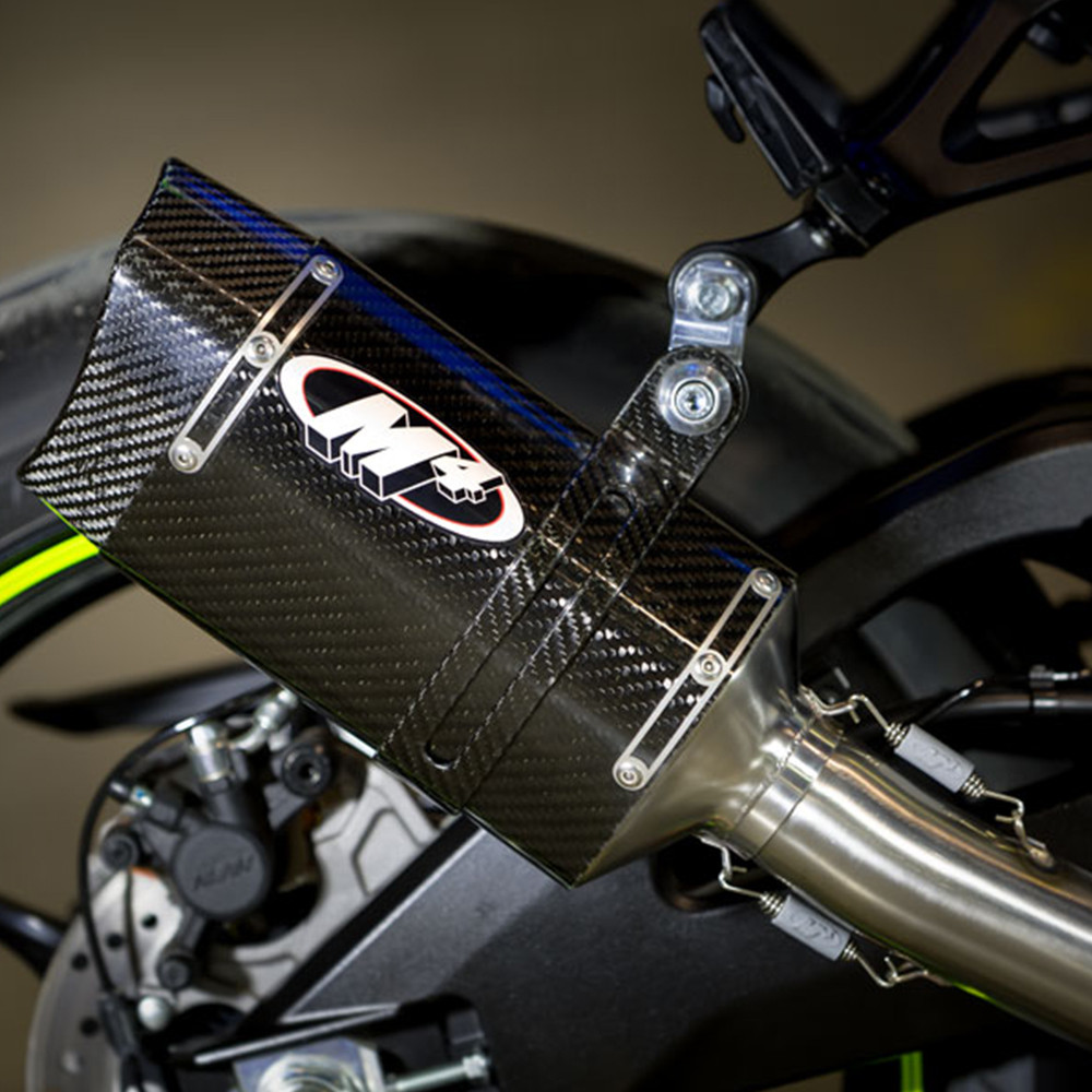 M4 Suzuki GSXR 1000 2017-2026 Carbon Standard Mount Slip On Exhaust