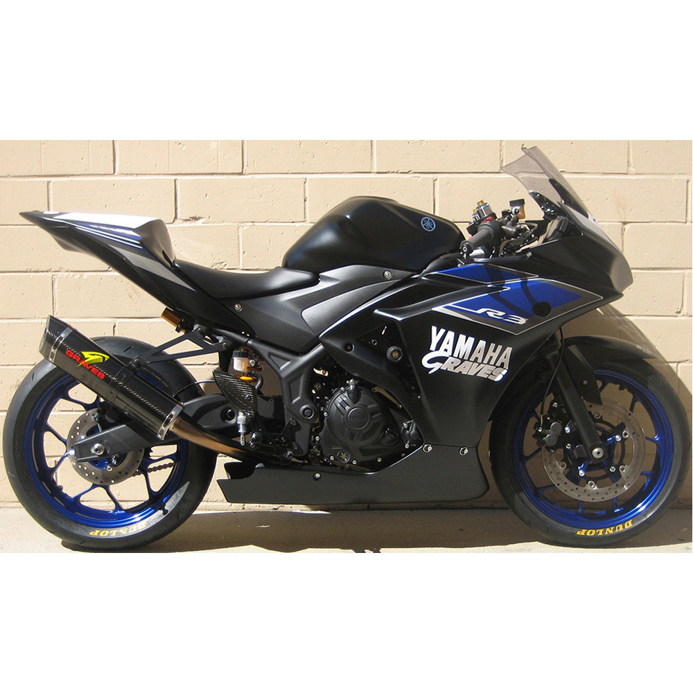 Graves Motorsports Yamaha R3 2015-2026 WORKS2 Full Exhaust System