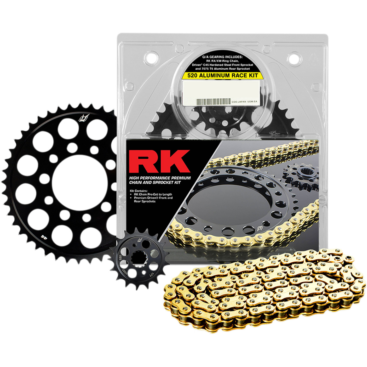 RK / Driven Kawasaki ZX-6R 07-18 Aluminum Race Chain and Sprocket Kit