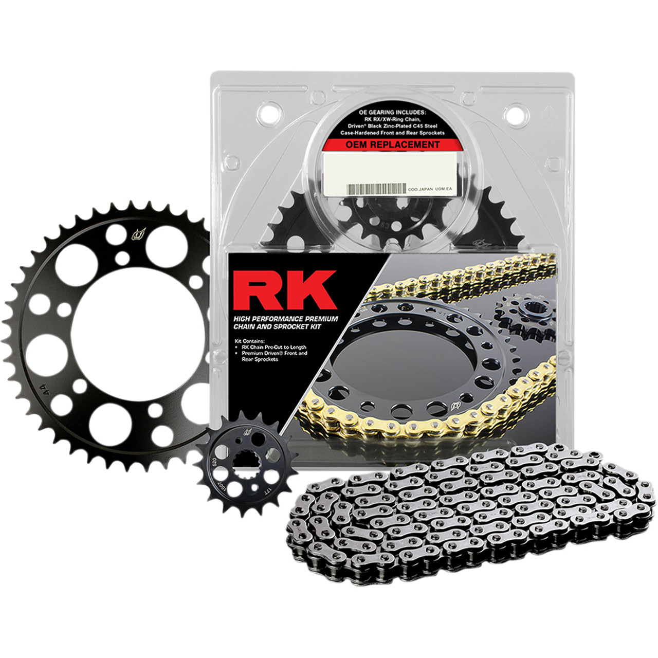 RK / Driven Yamaha YZF-R6 06-20 OEM Replacement Chain and Sprocket Kit