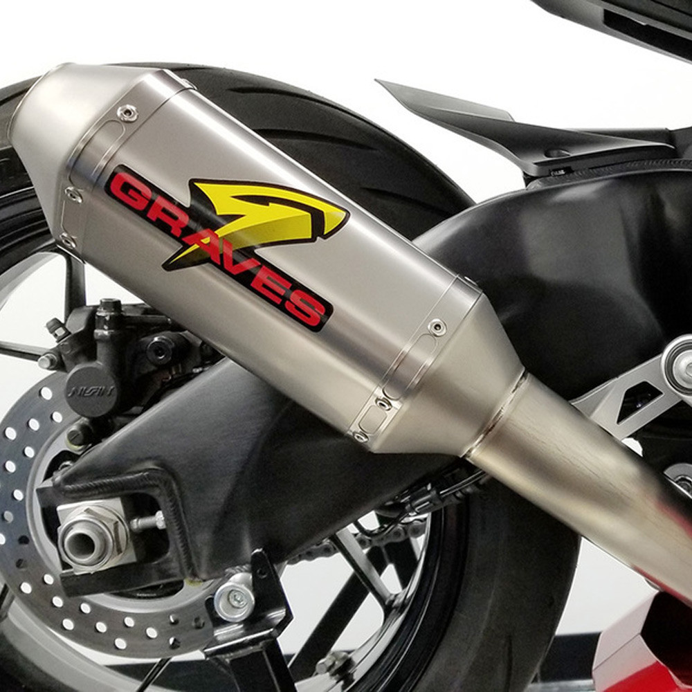 Graves Motorsports Honda CBR1000RR 2017-2019 Cat Back Slip-on Exhaust