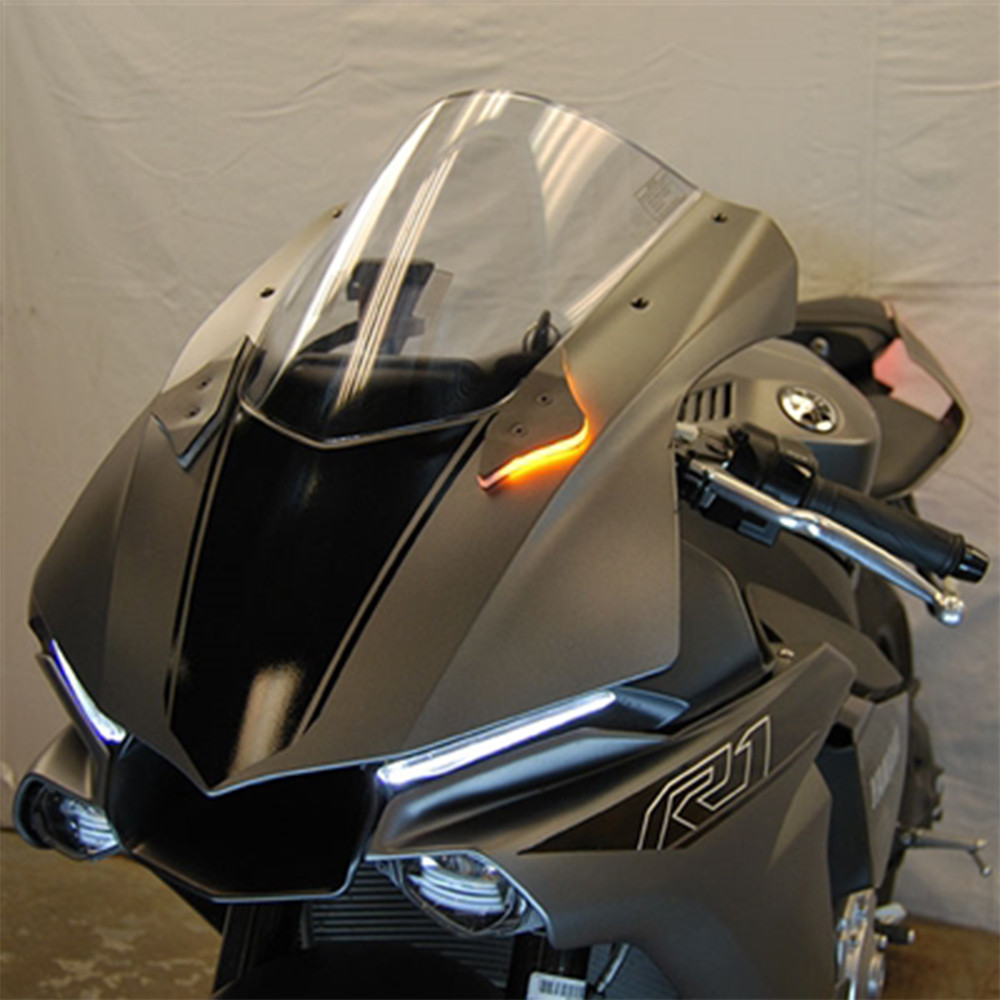 NRC Ride the Rage ウィンカーライト yzfr1 15-19 New Rage Cycles Yamaha R1 2015-2019 Mirror Eliminators w/ LED Turn