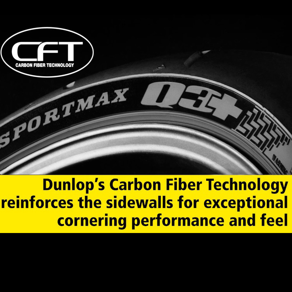 Dunlop Sportmax Q3+ Tire Set Sportbike Track Gear