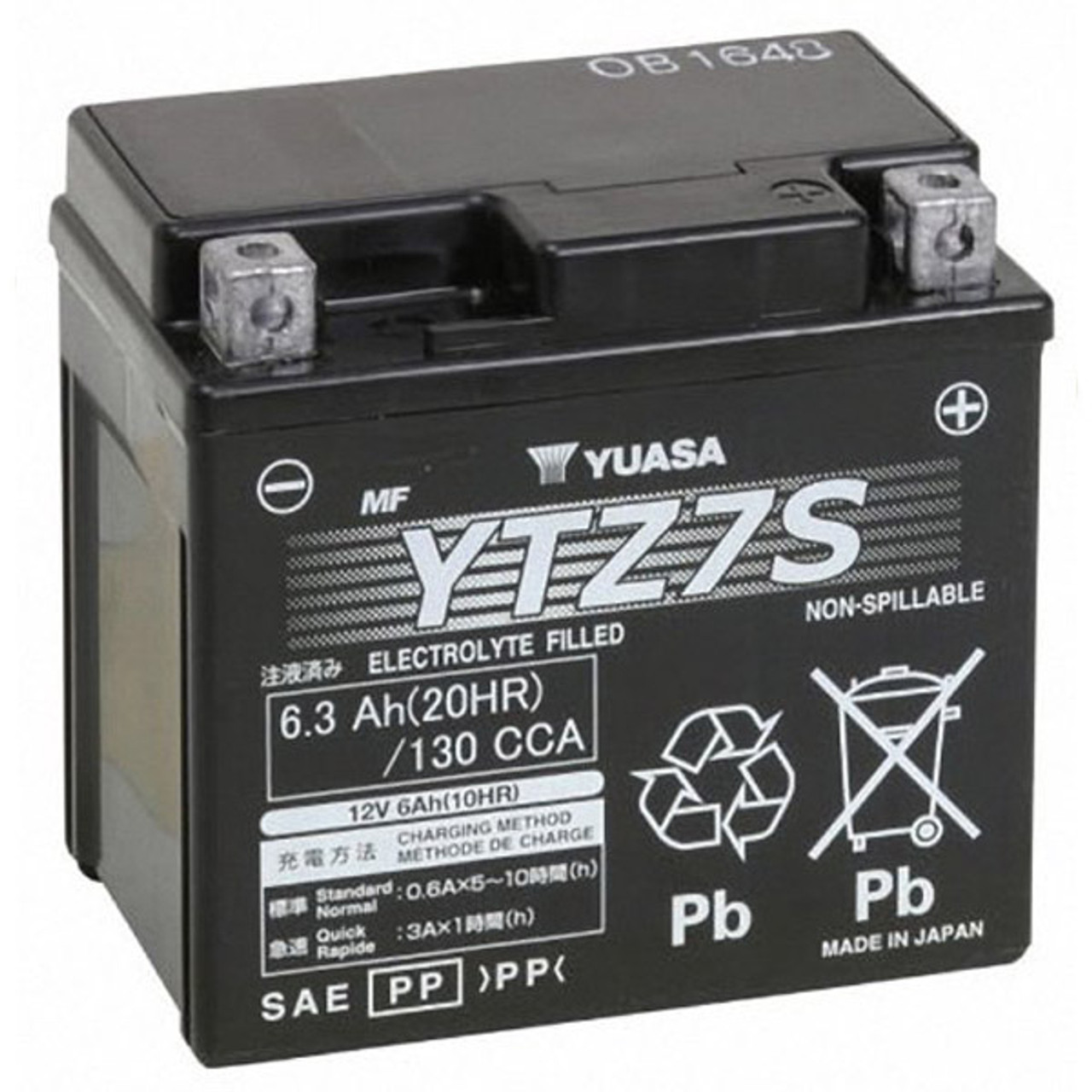 Yuasa Yamaha R1 2015-2020 YTZ Factory-Activated Maintenance Free Battery