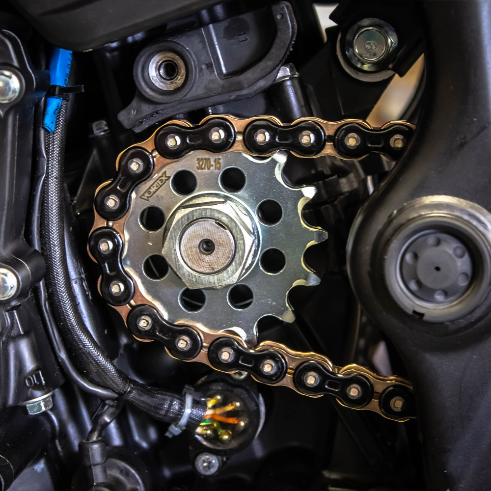 Kit Chaîne Moto Afam 520 Xrr2 Pour Yamaha YZF-R3 - Neuf, D'origine France